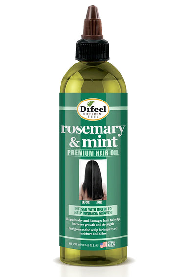 DIFEEL 99% Natural Hair Oil Rosemary & Mint Premium Hair Oil (8 oz) sareya beauty supply store in calgary Alberta Canada